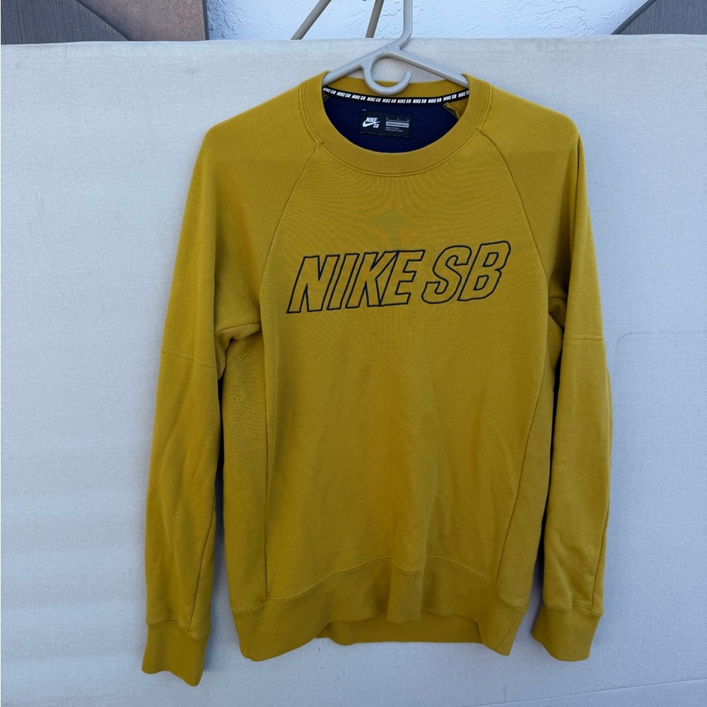 Nike SB Men's Yellow Crewneck Sweater